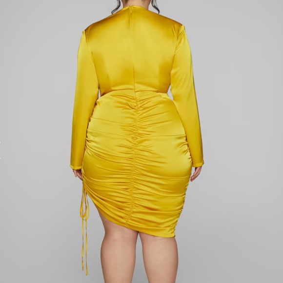 Kaley Cowl Neck Ruched Dress - Picture 2 of 3